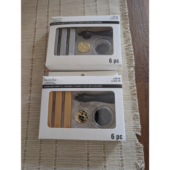 2 Pack Sealing Wax Stamp Kit - 6 pieces (12 pieces total) - Picture 2 of 3